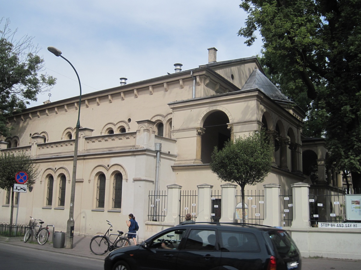 1-Cracovia- Parte laterale di una sinagoga a nord del quartiere ebraico